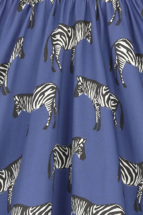 Lady Vintage Kleid Tea Zebra