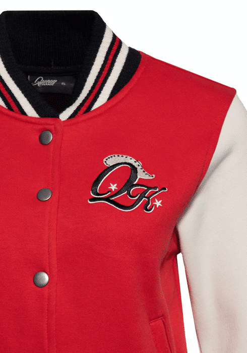 Queen Kerosin Collegejacke Howdy rot