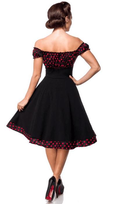 Belsira Kleid Penny schwarz-rot