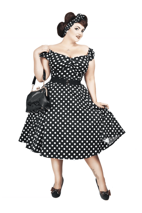 Collectif Kleid Dolores schwarz