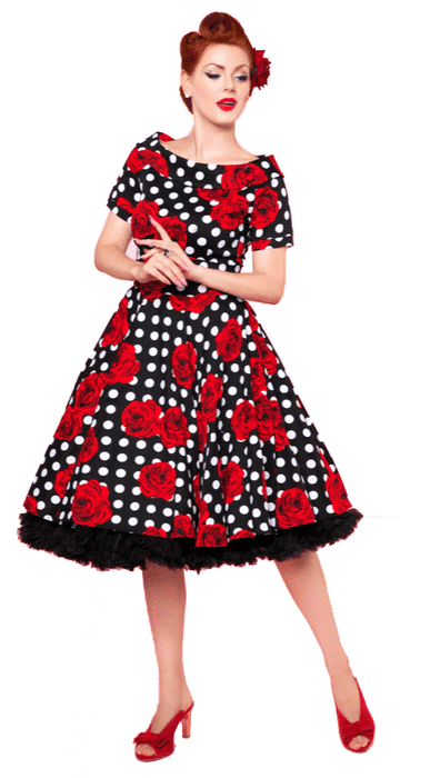 Dolly and Dotty Kleid Darlene Dots and Roses