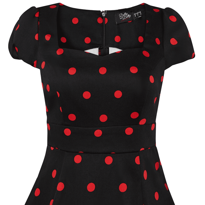 Dolly and Dotty Kleid Claudia schwarz-rot