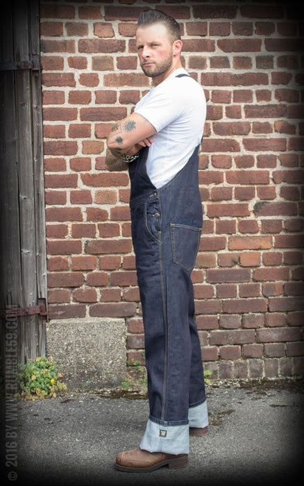 Rumble59 Herren-Latzjeans