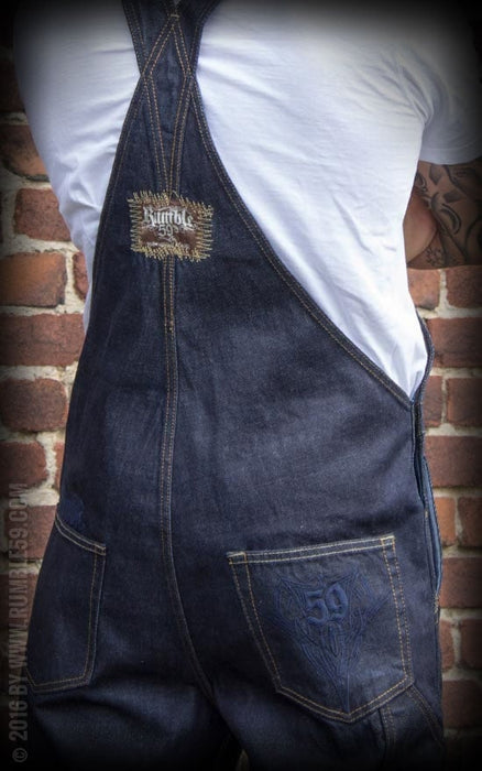 Rumble59 Herren-Latzjeans