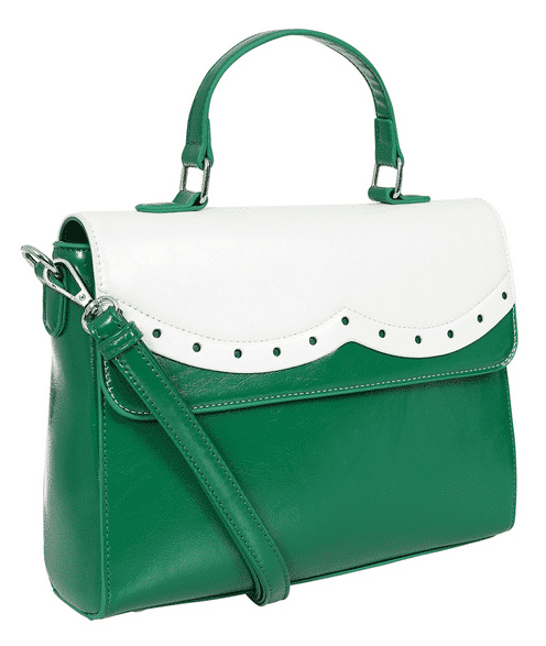 Collectif Tasche Erin grün-weiss