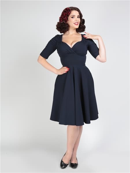Collectif Kleid Trixie navyblau