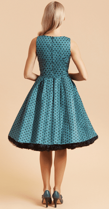 Dolly and Dotty Kleid Annie grün schwarz Dots