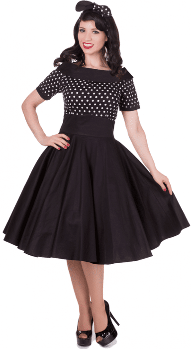 Dolly and Dotty Kleid Darlene black Polkadots