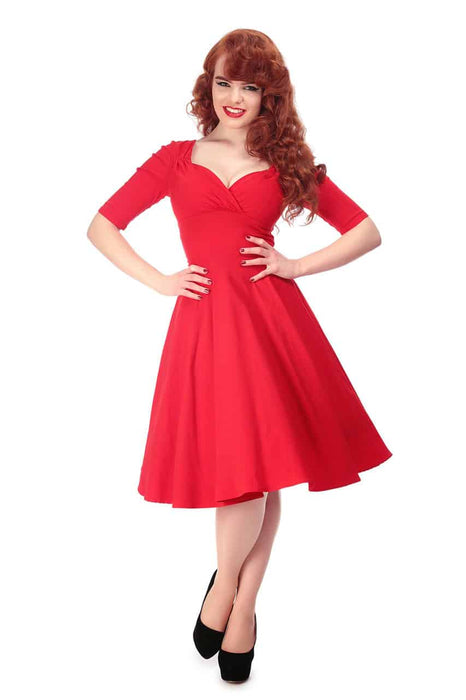 Collectif Kleid Trixie rot