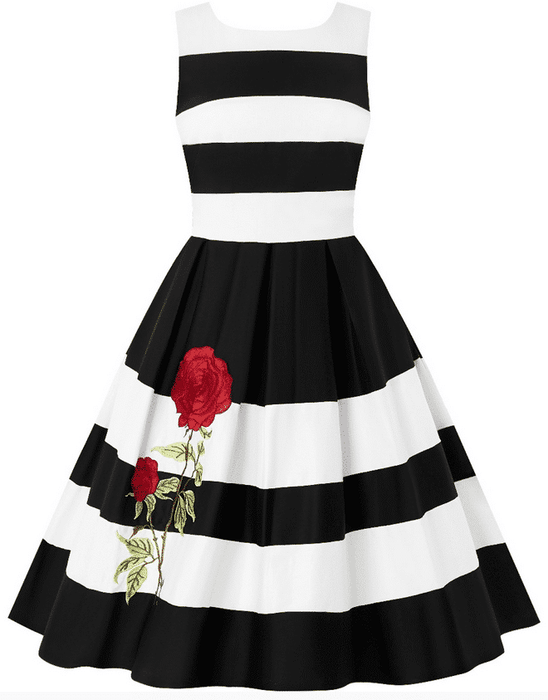 Dolly and Dotty Kleid Annie Stripes and Rose