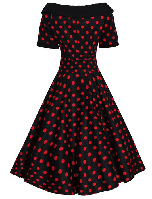 Dolly and Dotty Kleid Darlene schwarz rot Dots
