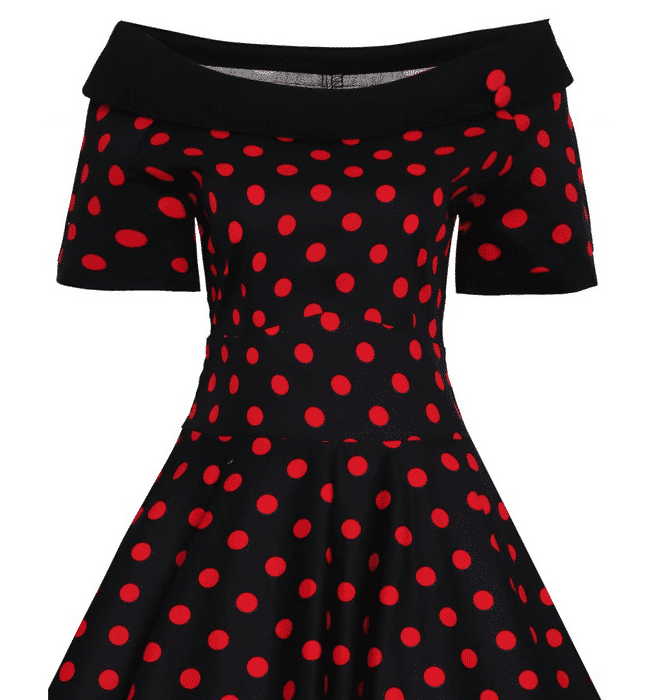 Dolly and Dotty Kleid Darlene schwarz rot Dots