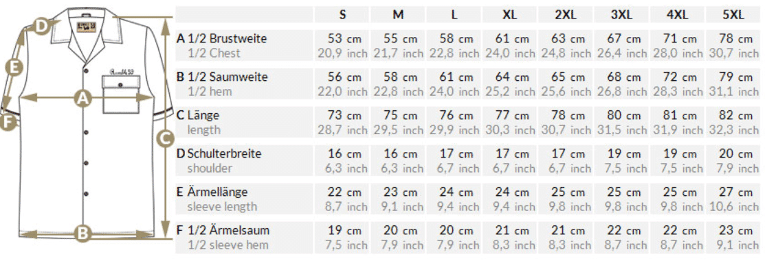 Rumble59 Hemd Sound of Rock 'n Roll schwarz-weiss