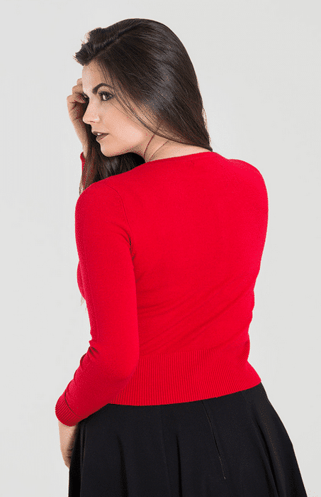 Hell Bunny Cardigan Paloma rot