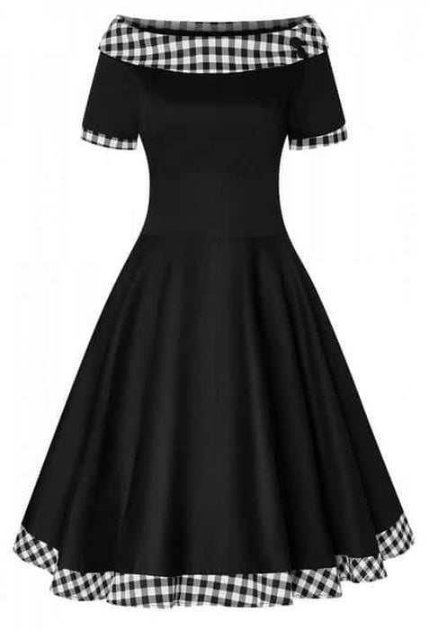 Dolly and Dotty Kleid Darlene Karo schwarzweiss