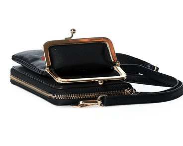Banned Crossbody-Tasche Cherry Pie schwarz