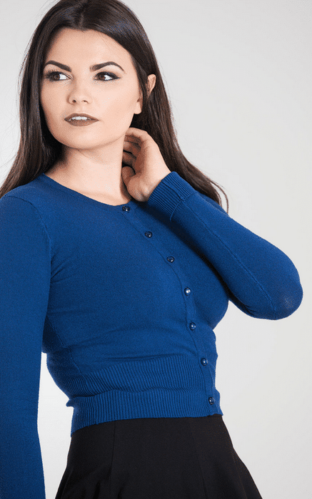 Hell Bunny Cardigan Paloma navyblau