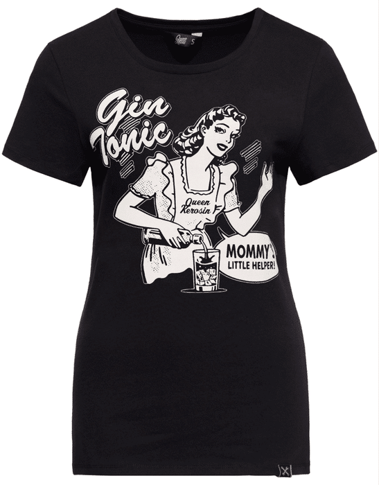 Queen Kerosin Shirt Gin Tonic schwarz