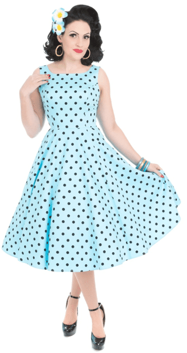 Hearts & Roses Kleid Rhiannon hellblau