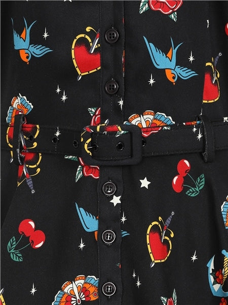 Collectif Kleid Caterina Old School