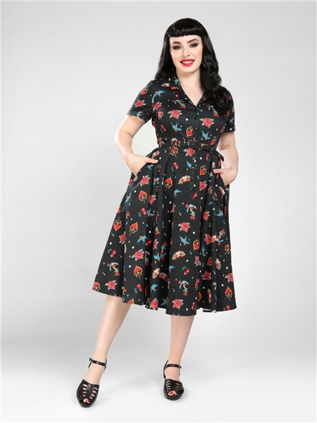 Collectif Kleid Caterina Old School