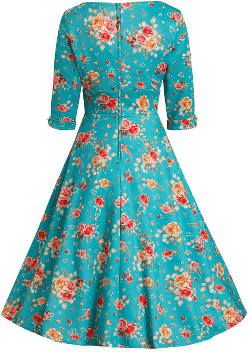 Dolly and Dotty Kleid Debra Skyblue Roses