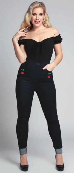 Collectif Hose Becca Cherry