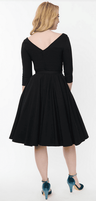 Unique Vintage Kleid Devon schwarz