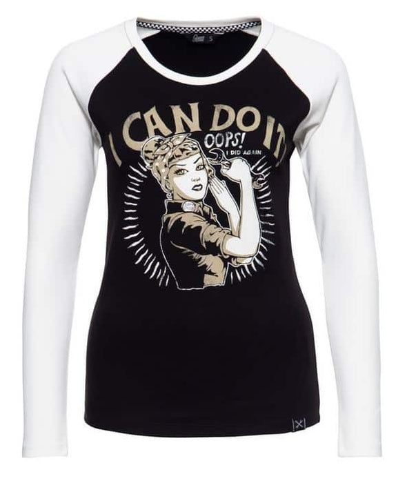 Queen Kerosin Langarmshirt I can do it