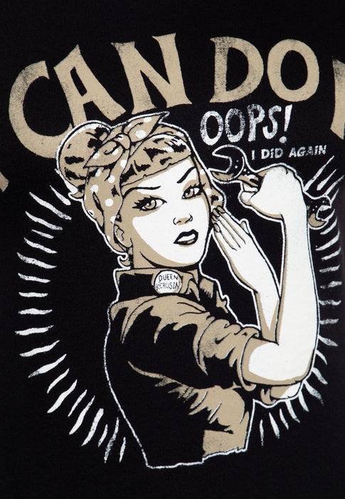 Queen Kerosin Langarmshirt I can do it