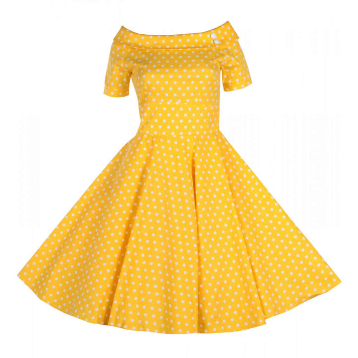 Dolly and Dotty Kleid Darlene gelb Dots