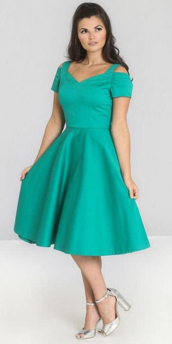 Hell Bunny Kleid Helen grün
