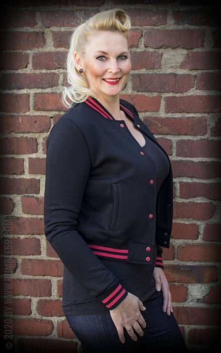 Rumble59 Female Collegejacke Cherry Bomb