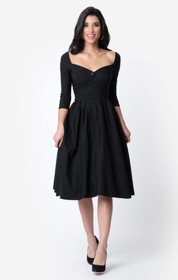 Unique Vintage Kleid Lamar schwarz