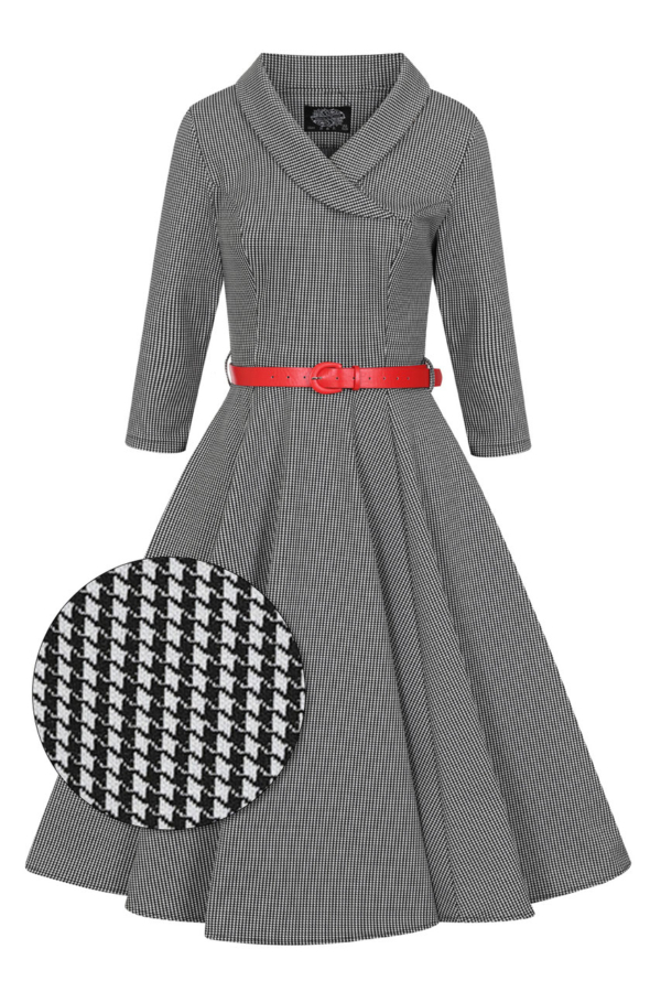 Hearts & Roses Kleid Ava Houndstooth