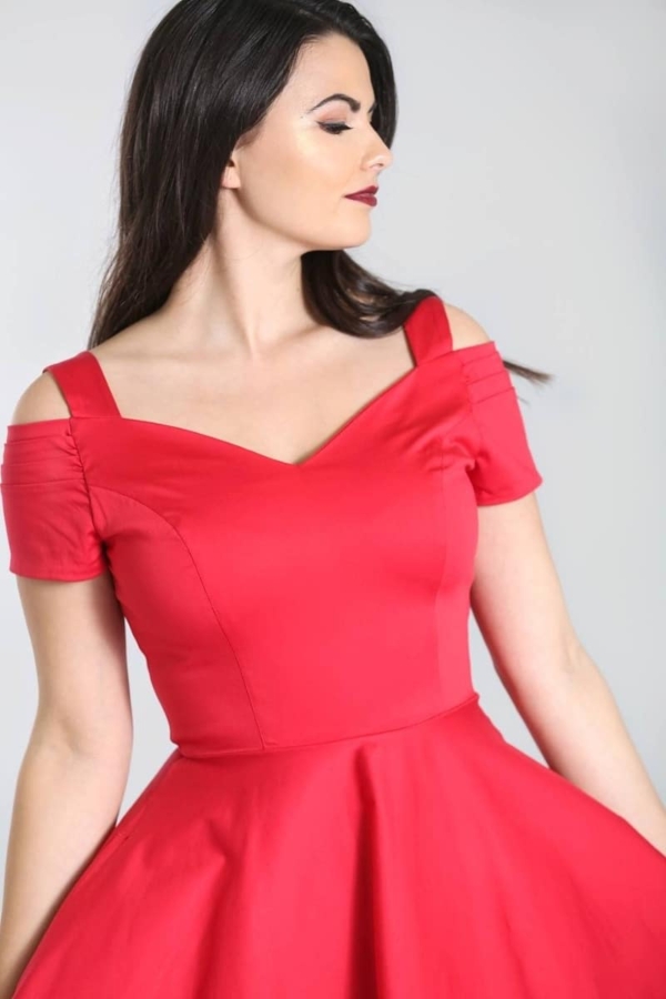 Hell Bunny Kleid Helen rot – Bild 2