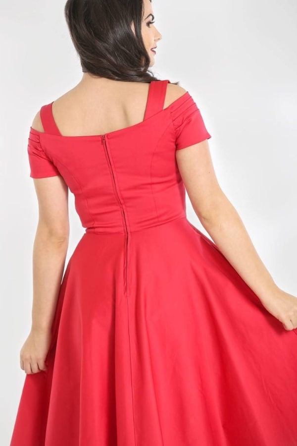 Hell Bunny Kleid Helen rot – Bild 3