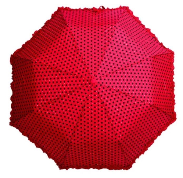 Soake Taschenschirm rot Dots