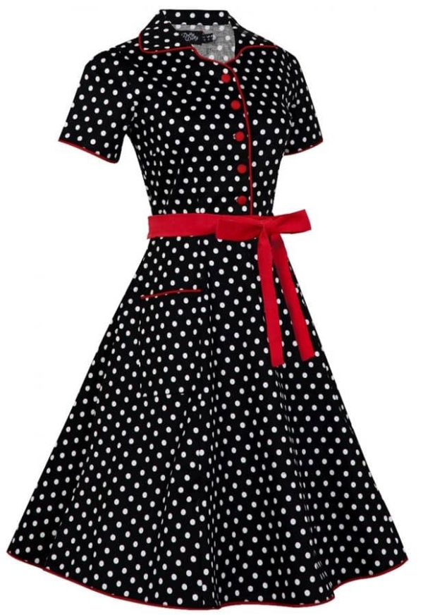 Dolly and Dotty Kleid Penelope schwarz weiss Dots – Bild 3