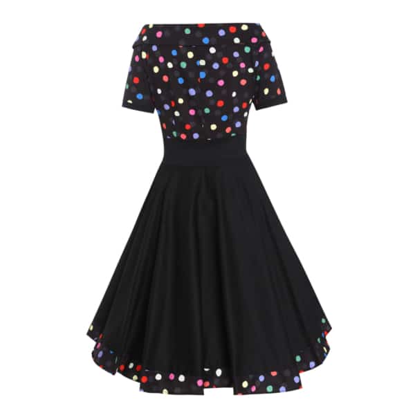 Dolly and Dotty Kleid Darlene schwarz multicolor Dots – Bild 2