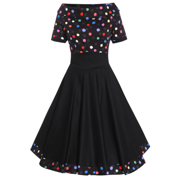 Dolly and Dotty Kleid Darlene schwarz multicolor Dots