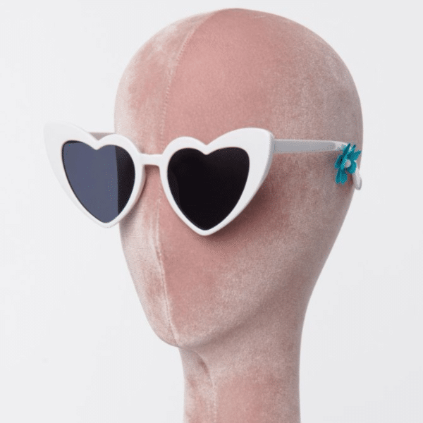 Sonnenbrille Hearts white – Bild 3