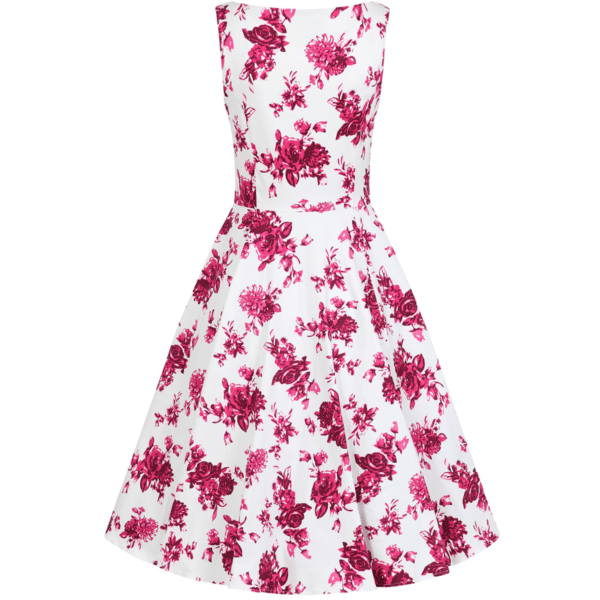 Hearts & Roses Kleid Rosalie white pink – Bild 2