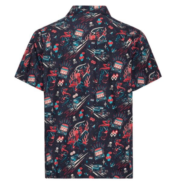 King Kerosin Hemd Rockabilly Devil schwarz – Bild 2