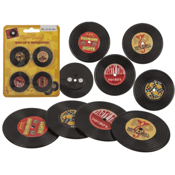 Magnete Schallplatten 4er-Set