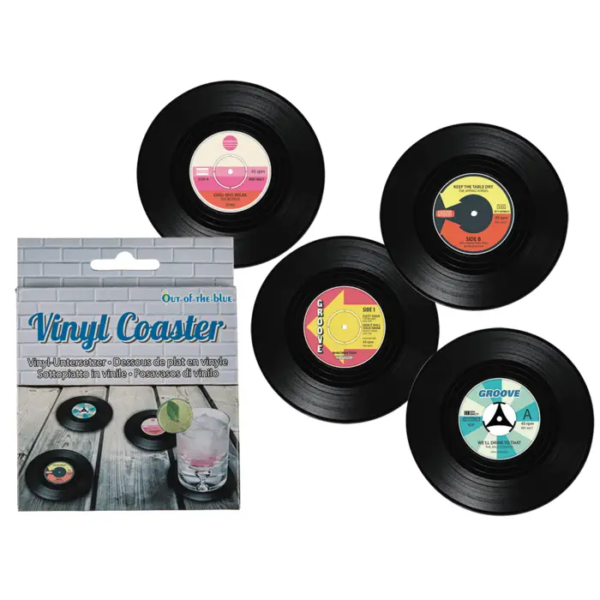 Untersetzer Schallplatten 4er-Set